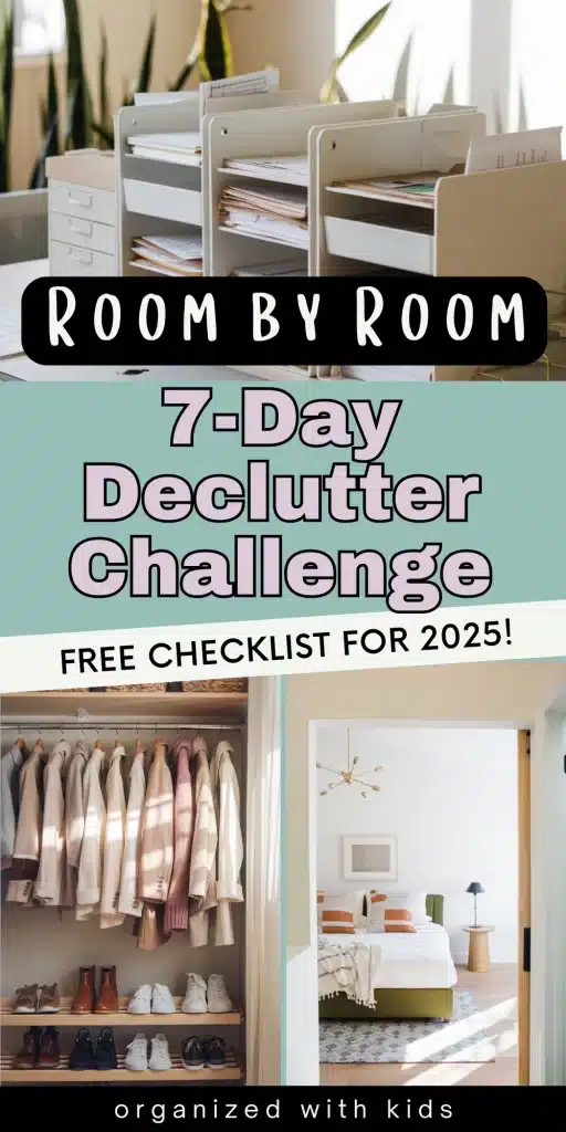 7-Day Declutter Challenge: Free Printable! - Organized With Kids